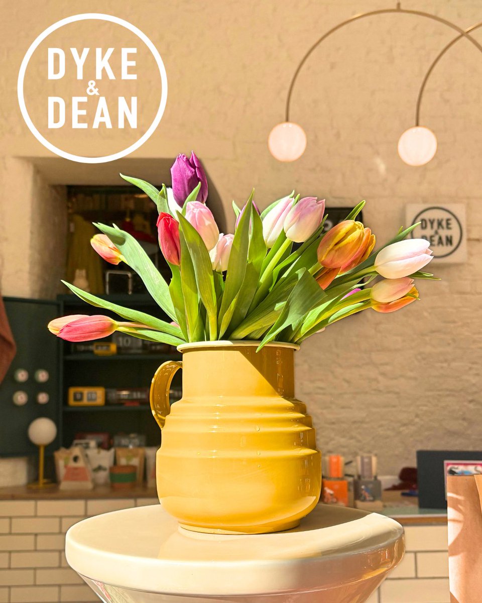 Our D&amp;D enamel stepped jug can be used as a pitcher, vase, storage container, or decorative piece 🌷⁠
⁠
Re-made vintage design. This versatile &amp; brightly coloured enamel jug is ideal for any home. 
⁠
#dykeanddean #vase #enamelware #colourfulhome