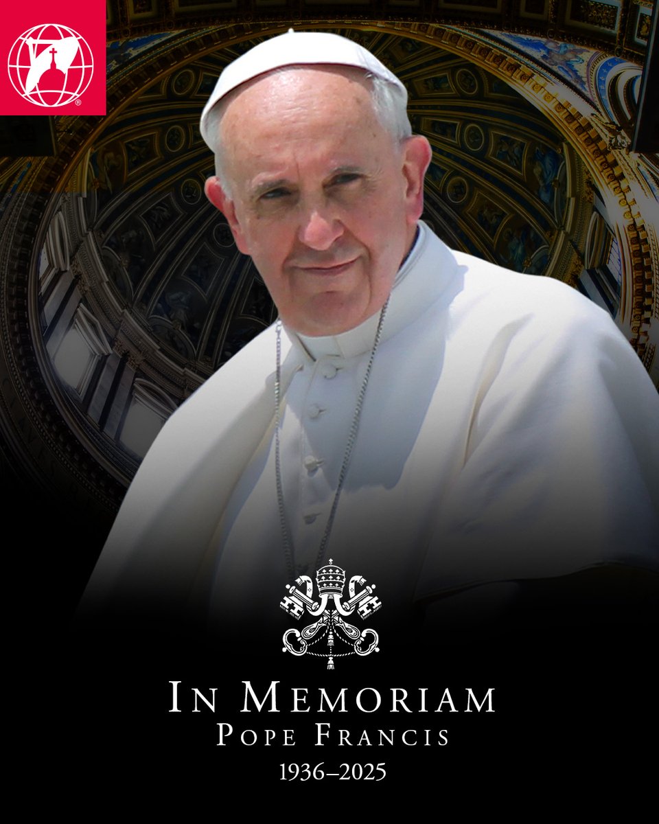 Eternal rest grant unto Pope Francis, O Lord, and let perpetual light shine upon him. May he rest in peace.