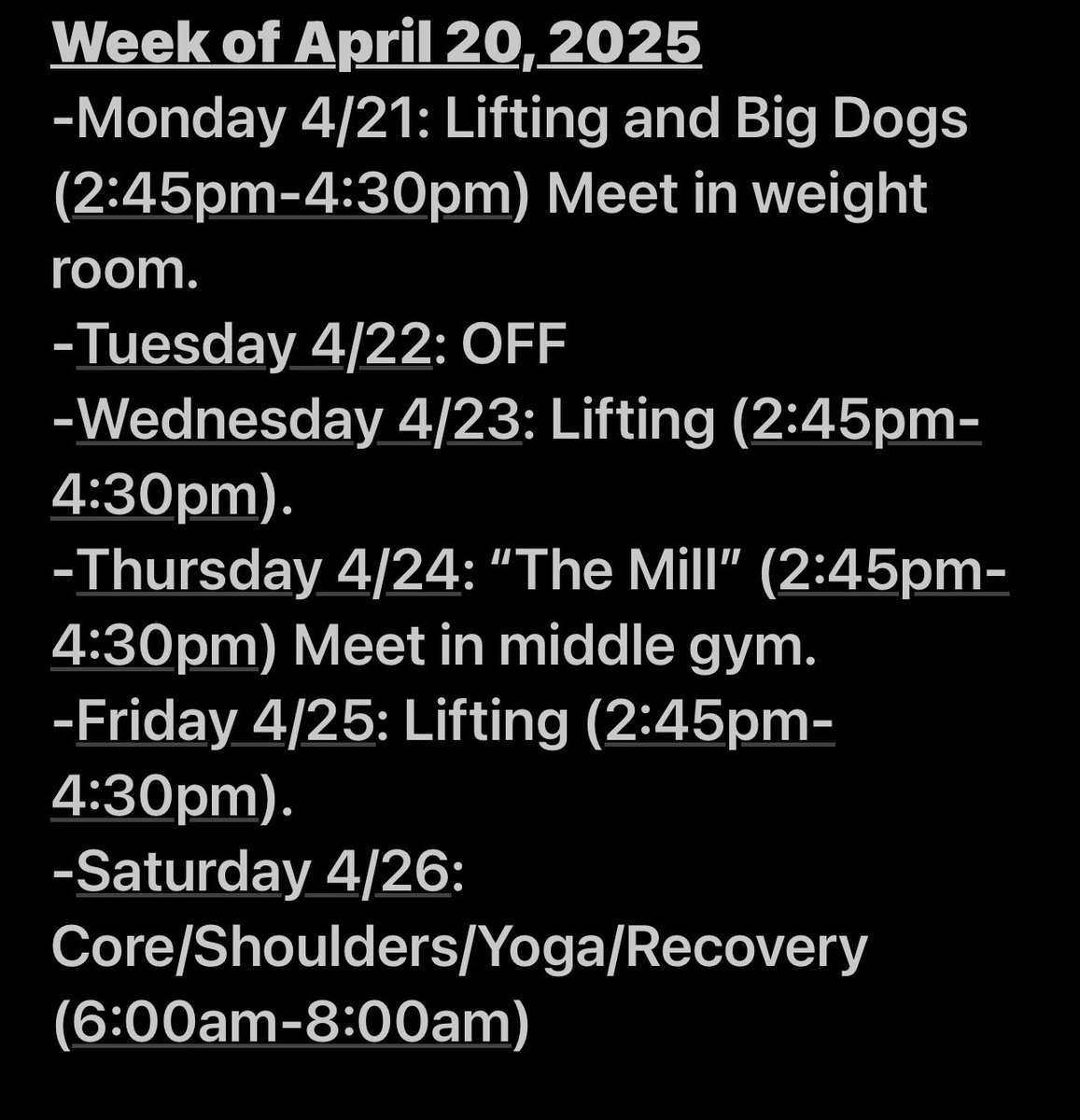 Adam Kolowski (@coachkolowski) on Twitter photo This week’s strength & conditioning schedule. Live calendar linked below. <a href="/BataviaFootball/">Batavia Football</a> <a href="/BATTLINDOGD/">MATT HOLM</a> <a href="/FB_Coach_C/">Coach Colamatteo</a> <a href="/CoachAnderson14/">Sean Anderson</a> <a href="/BataviaTrack/">Batavia Boys Track</a> docs.google.com/spreadsheets/d… This week’s strength & conditioning schedule. Live calendar linked below. <a href="/BataviaFootball/">Batavia Football</a> <a href="/BATTLINDOGD/">MATT HOLM</a> <a href="/FB_Coach_C/">Coach Colamatteo</a> <a href="/CoachAnderson14/">Sean Anderson</a> <a href="/BataviaTrack/">Batavia Boys Track</a> docs.google.com/spreadsheets/d…