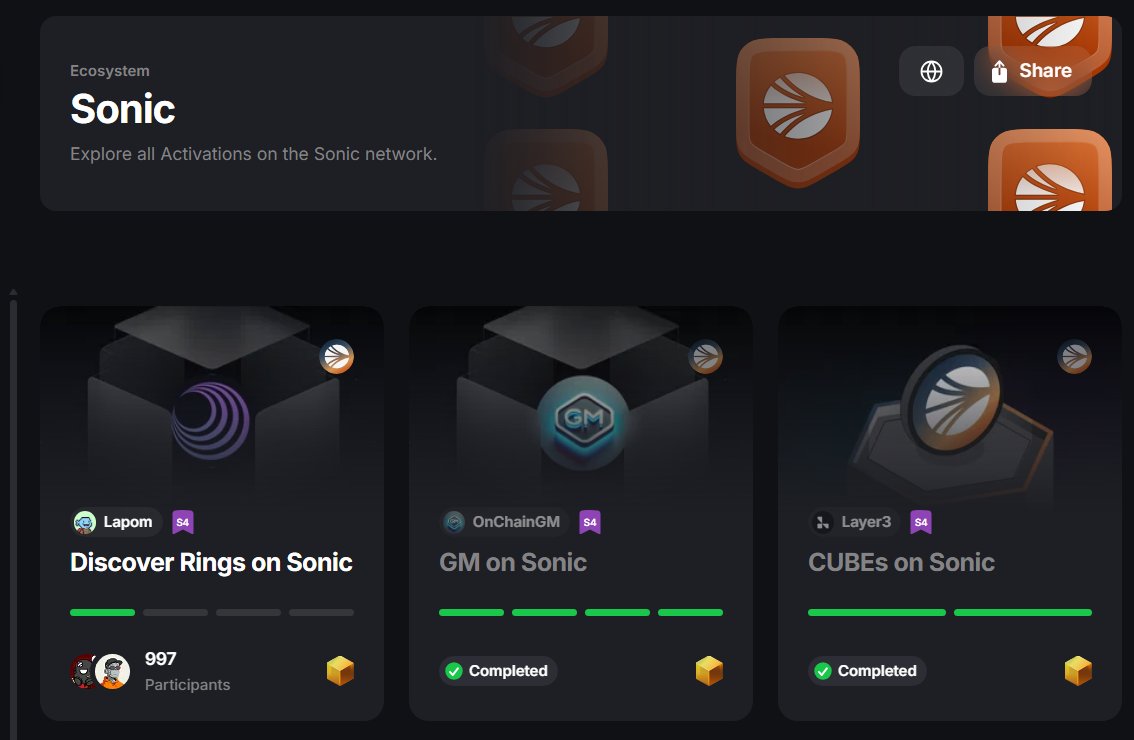 bravenoob21's tweet photo. Sonic finally on @layer3xyz 

3 quests to do for now. Expect way more to follow. 

What projects do you want to see there? https://t.co/Xz328SCxfJ