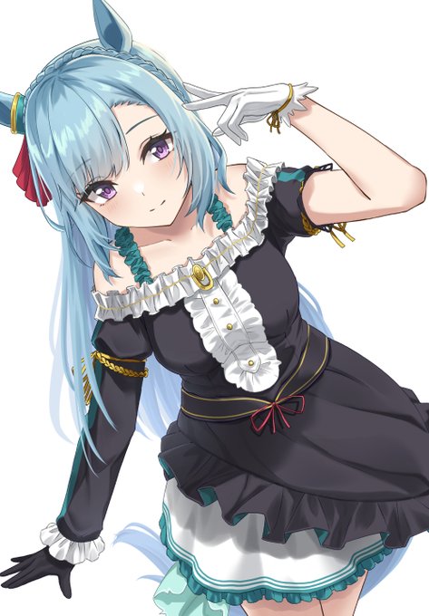 ウマ娘 手描きイラスト メジロアルダン ウマ娘 メジロアルダン 手描きイラスト ファンアートの通販 by るか