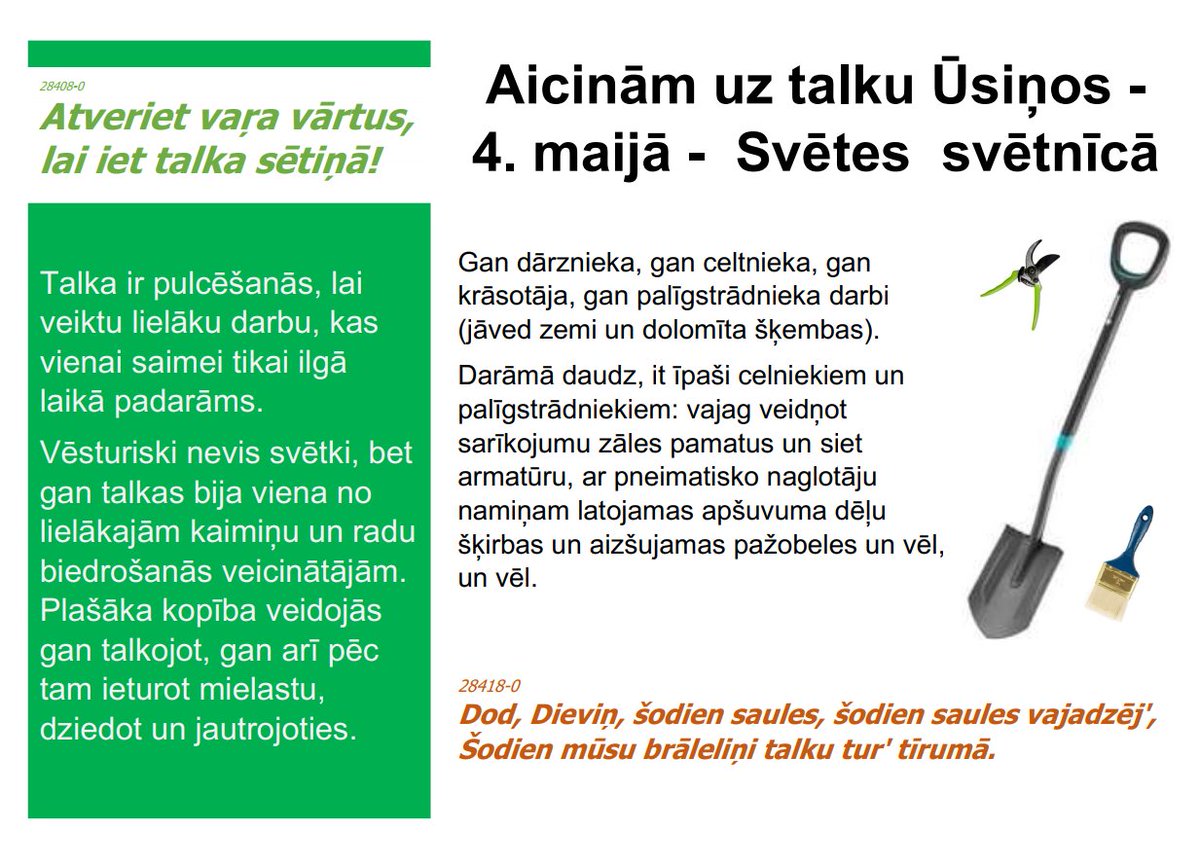SvetesD's tweet photo. Paldies tiem, kuri šogad svētnīcā talkoja, gaidām vēl! https://t.co/ytdPLNP6To