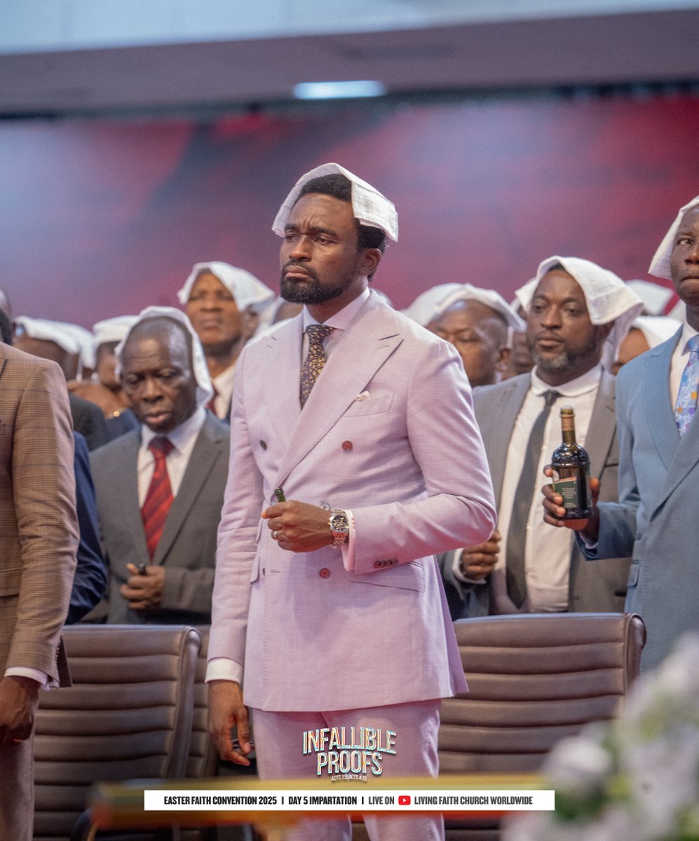 WinnersWLD's tweet photo. Anointing Ministration 

The content of your bottles is hereby declared the Holy anointing oil.

As this anointing oil comes on you today:

The yoke of spiritual passivity is over! 

The yoke of careless Christian life is over! 

May the oil of passion flow through you! 

#ImpartationService
#EFC2025
#InfallibleProofs