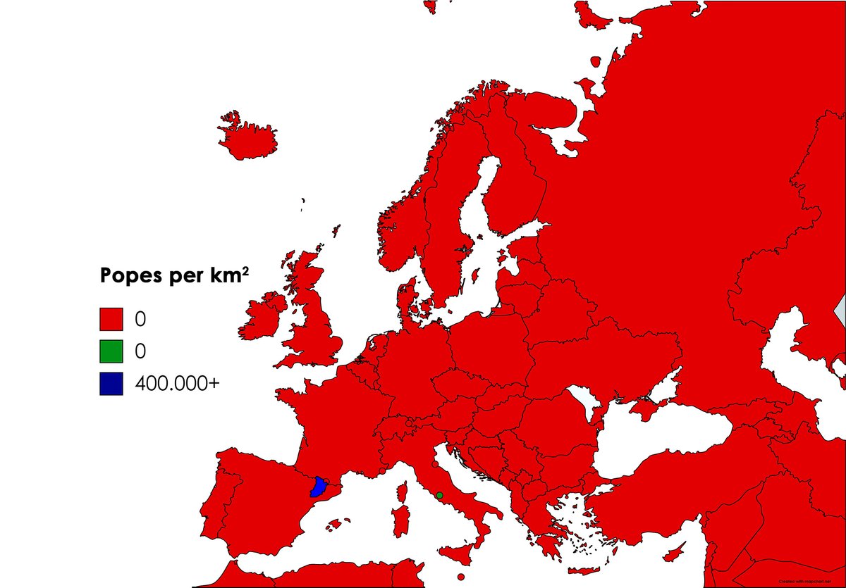 The approximate number of Popes at Vatican descreases, mentre que a la província de Lleida es manté <a href="/TerribleMaps/">Terrible Maps</a>