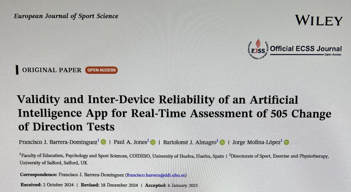 Investigadores de <a href="/coideso/">COIDESO</a> han publicado un artículo donde validan una App gratuita (Asstrapp) para evaluar el cambio de dirección (muy útil para entrenadores o docentes de EF). Acceso al documento: doi.org/10.1002/ejsc.1…