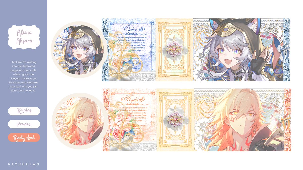 [ help rt? Thank you! ]

Haii! Haii! Aku ada layout ready hsr edisi Amphoreus coquette yang bisa ditake di jam 19:30 WIB. 

Yukk bawa pulang layout cantiknya 💐

#zonauang