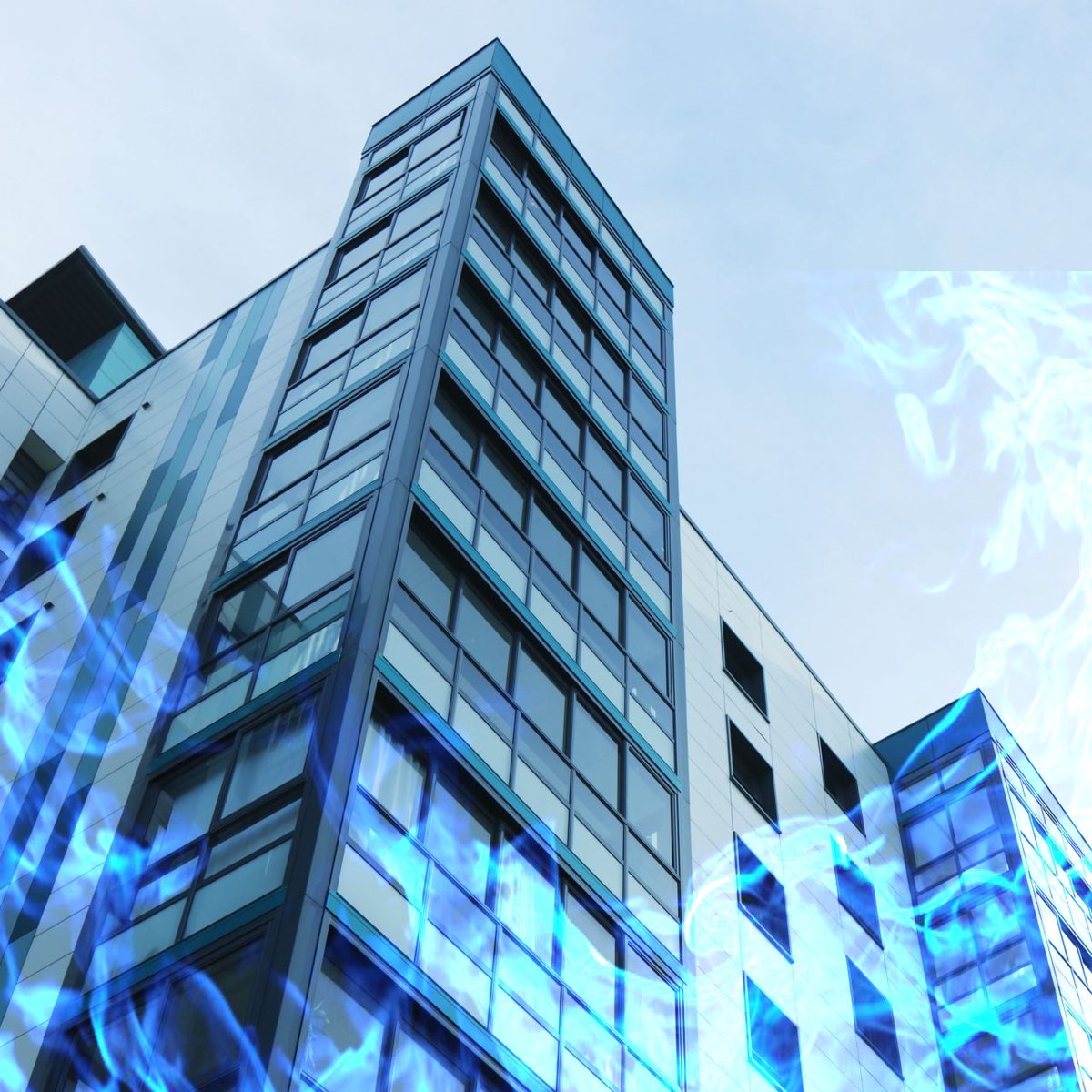 dabilosopher's tweet image. look how cute the building looks on fire, Hawks.