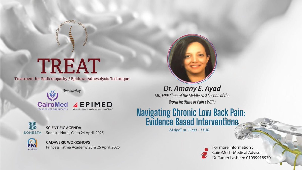A very good opportunity👇. An Egyptian 🇪🇬 version of a cadaveric lab with hands on  workshop .Limited places are still available . WIP will be represented by Dr Mert  Akbas the honorary secretary, myself ( the Middle East Section chair) and other FIPPs 🎓. Join us