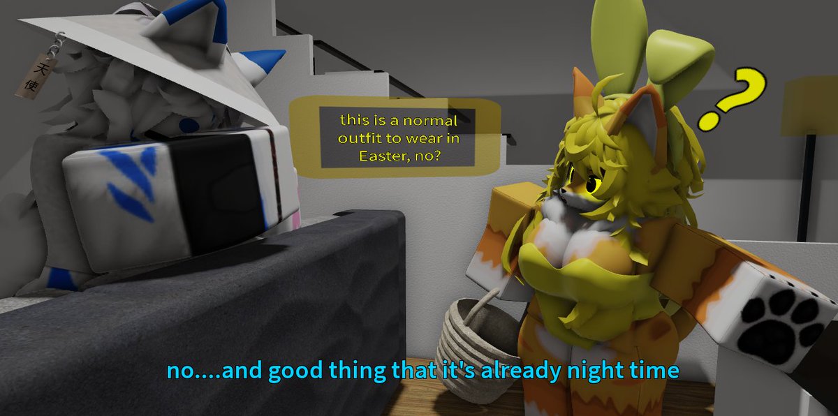 you wear bunny theme in Easter, no?