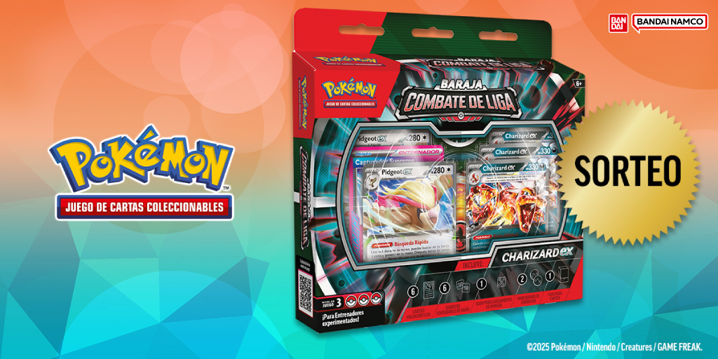 🔥 ¡Entrena como un verdadero Maestro Pokémon y domina el combate! 🔥

¿Estás listo para desatar el poder de Charizard EX? 🐉🔥 Con la baraja Combate de Liga Charizard EX, tendrás todo lo necesario para arrasar en la batalla y demostrar que eres digno de la Liga Pokémon.

🎁