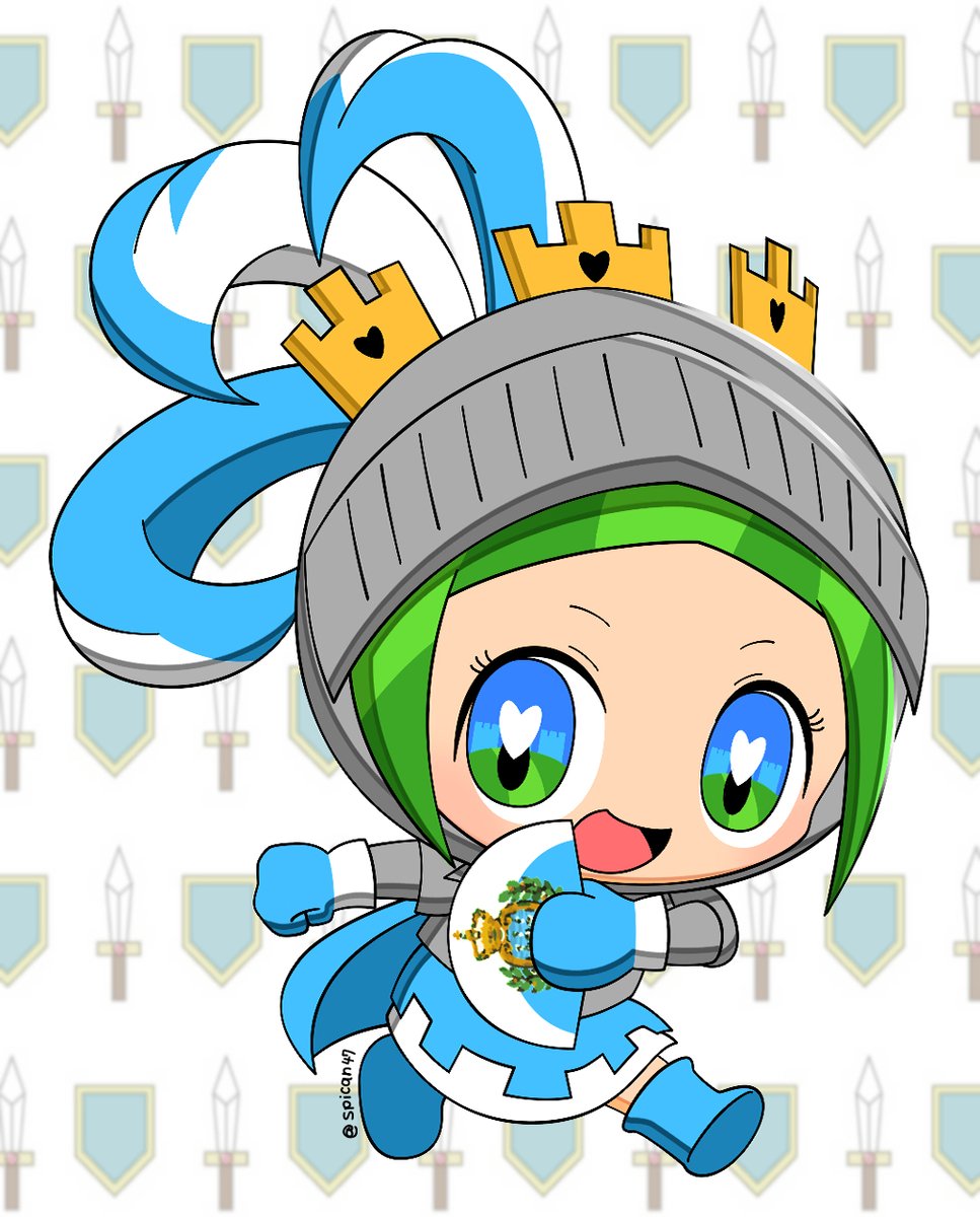 万博応援企画イラスト第18弾】 サンマリノパビリオンのマスコット