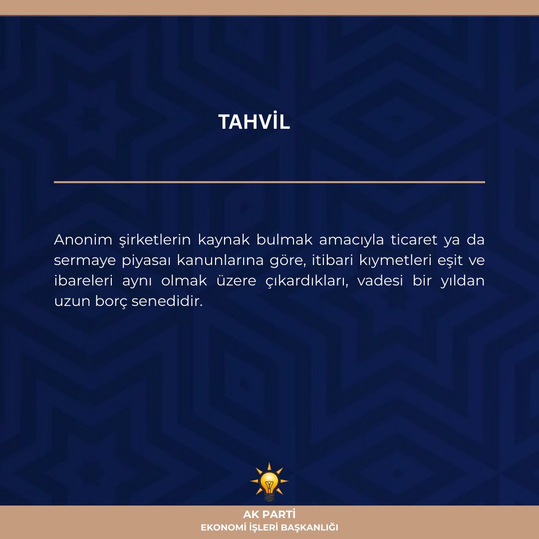 AK Parti Ekonomi İşleri Başkanlığı tweet media