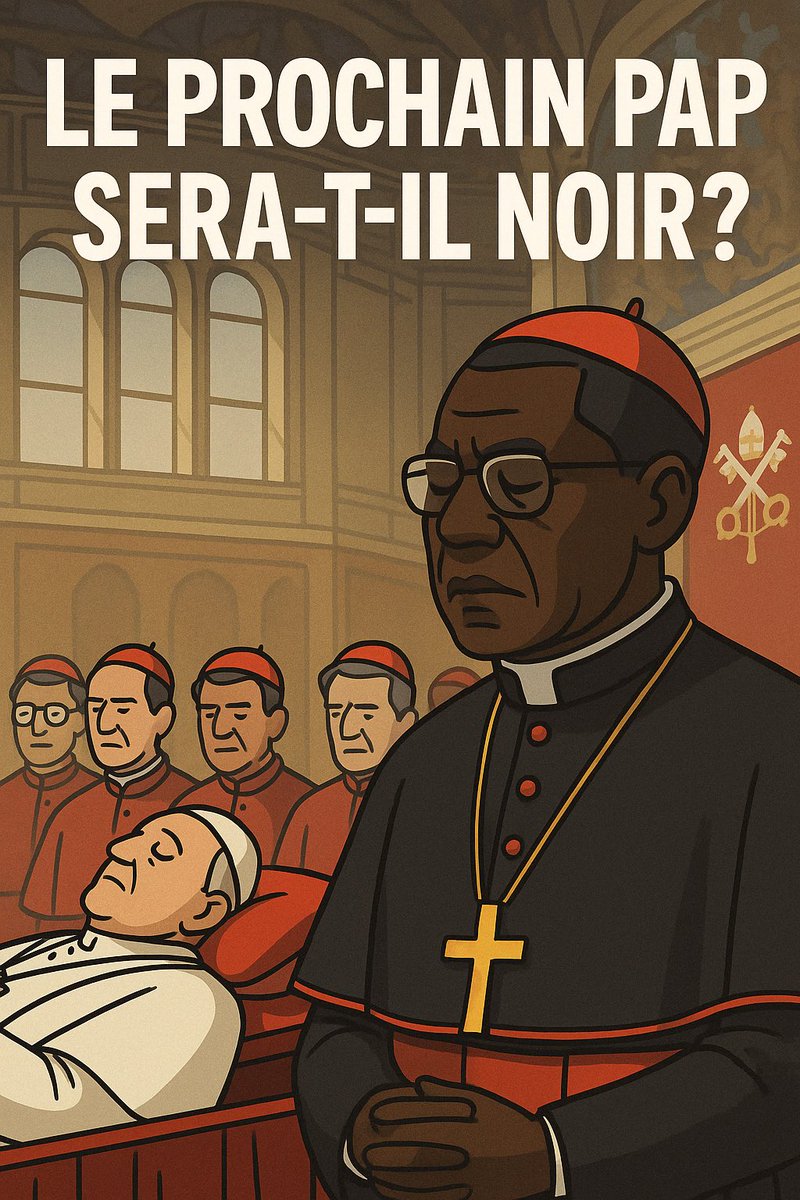 histeury's tweet photo. 🧵 Thread : Le pape est mort. Et le prochain… pourrait bien être noir.

lundi de Pâques , le pape François s’est éteint. 

Mais ce qui vient maintenant est historique : un conclave inédit, une bataille d’influences… et un favori inattendu venu d’Afrique.

On déroule : https://t.co/RGnflR8x4E