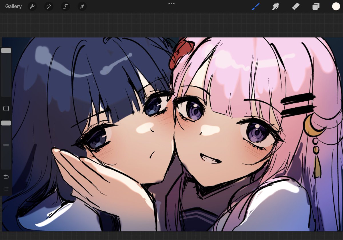 latest OC x first OC #sketch #narachiiiocs