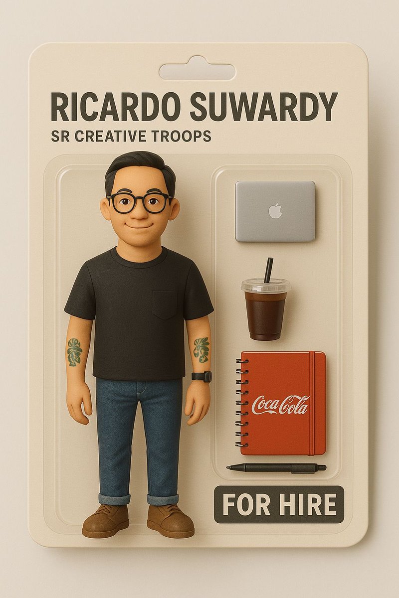 Now in stock:
Sr.  Creative Troops Edition

What’s inside the box?
• 1 battle-tested copywriter (13+ years XP)
• Laptop + iced coffee = productivity mode
• Plays well with creatives

For hire
pamanedo12@gmail.com
Or slide into the DMs!
#infoloker #agency #jakarta #bandung