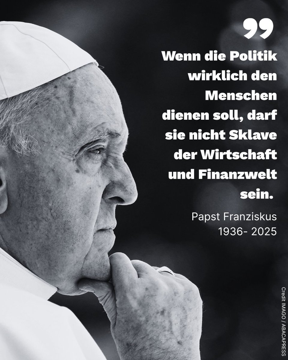 Mit Papst Franziskus verliert die Welt einen Anwalt der Armen und Ausgegrenzten.
-&gt; die-linke.de/start/presse/d…