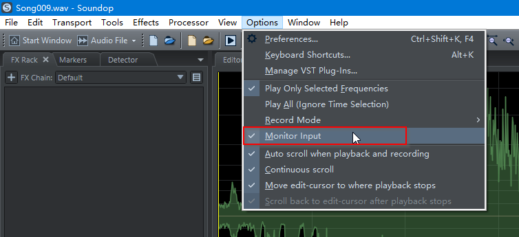 ivosight's tweet photo. Soundop 2.1.5.0 released.
Changes:
Support monitor input signal in the audio file editor.
Support history of view and selection.
Support setting video and audio bitrate when exporting video.
Add a tool to meter audio amplitude (click on the amplitude meter and hold 2 seconds). https://t.co/gzWuJKt9wK