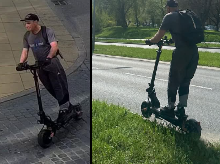 Apel! Policjanci z Lublina poszukują mężczyzny, który w piątek (18.04.) jadąc hulajnogą elektryczną na Alei Kompozytorów Polskich, potrącił 13-letnią dziewczynkę.

Dziewczynka trafiła do szpitala dziecięcego, mężczyzna oddalił się, nie udzielając jej pomocy. 

Jeżeli rozpoznajesz