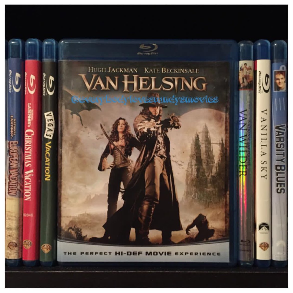 RandysMovies's tweet photo. Movie: #VanHelsing (2004)
Starring: #HughJackman #KateBeckinsale #RichardRoxburgh #DavidWenham #ShulerHensley #KevinJOConnor #WillKemp #SilviaColloca #JosieMaran
Directed By: #StephenSommers
#BluRay
#MovieNerd
#MovieCollector
#BluRayCollection
#MovieCollection
#MovieBuff
#UniversalMonsters
#PhysicalMedia
#FilmTwitter
