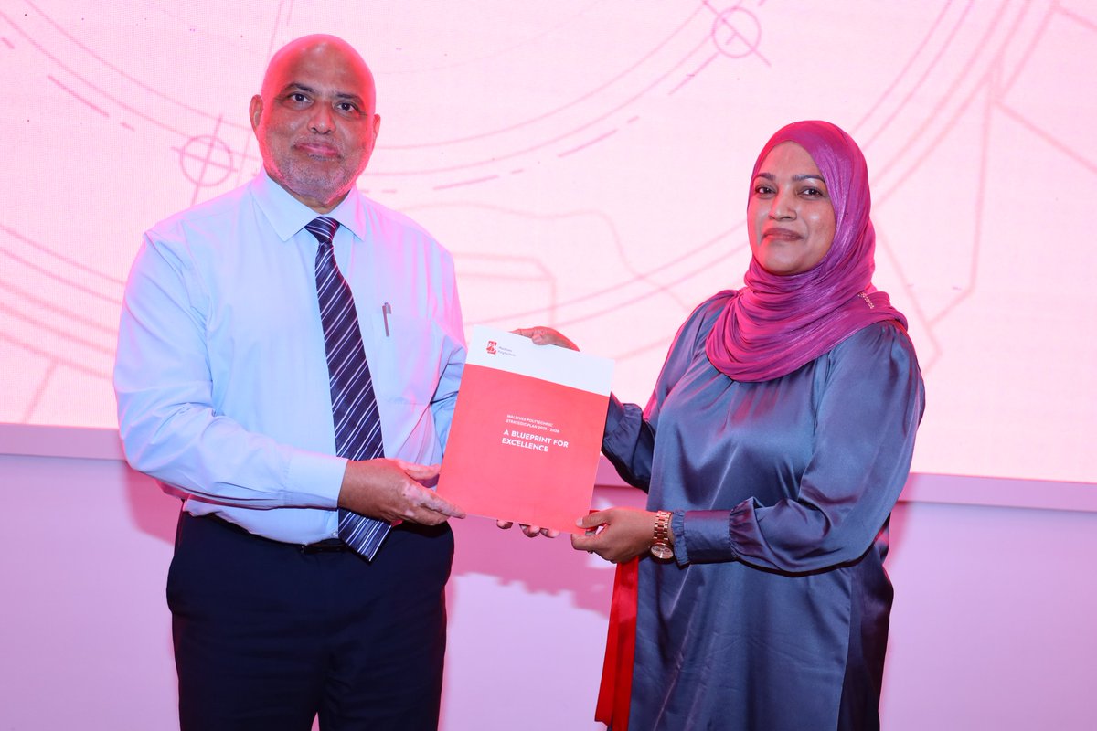 MVPolytechnic's tweet image. Marking a significant step towards the future of vocational training! Minister of Higher Education, Labour, and Skills Development, Dr. Ali Hidar, officially inaugurated the Maldives Polytechnic Strategic Plan for 2025-2028.
@MoHEmv @MNSDAmv