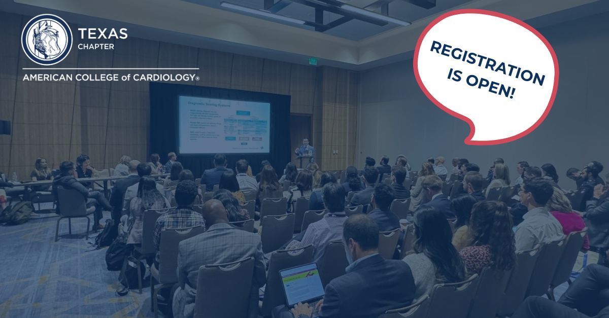 📢 TCACC Annual Meeting 2025 – Register Now! 📢
Join us October 11-12 in Houston for a weekend of learning, networking &amp; CME credits with top cardiology professionals!

🔗 Register now: tcacc.memberclicks.net/annual-meeting