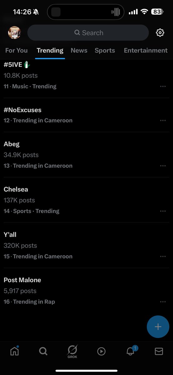 londonboy237's tweet photo. Stop playing 🔥🔥 #Noexcuses is currently trending number 12 in 237 and na number 12 I wear play game yesterday as #Noexcuses drop 🔥 Talk about manifestations 🙌🏾
(https://t.co/76vPPwUbnn)
@DoualaTTFc https://t.co/px7fufZwha