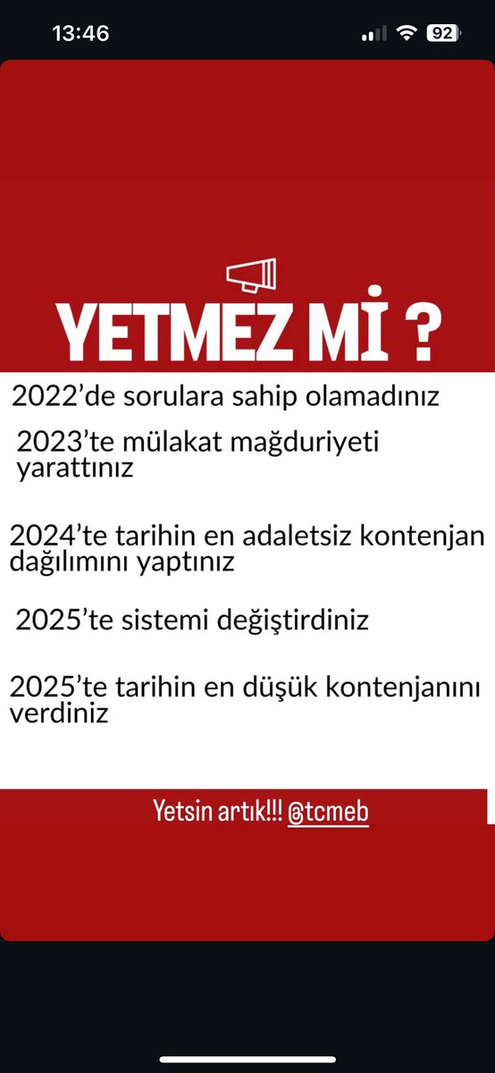 Adil dağılım istiyoruz
#Ankarada2024EkAtamaTalebi