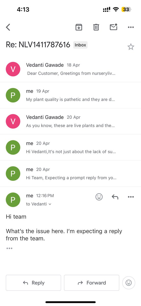 prashantmaurya4's tweet photo. Trying to get a response from the @nurserylive team, to no avail. Their customer support is pathetic. Startups like these are wilting the goodwill within the customer. Urge everyone not to buy from them. 
@jagograhakjago @ConsumerReports https://t.co/zIBpr14Ljo