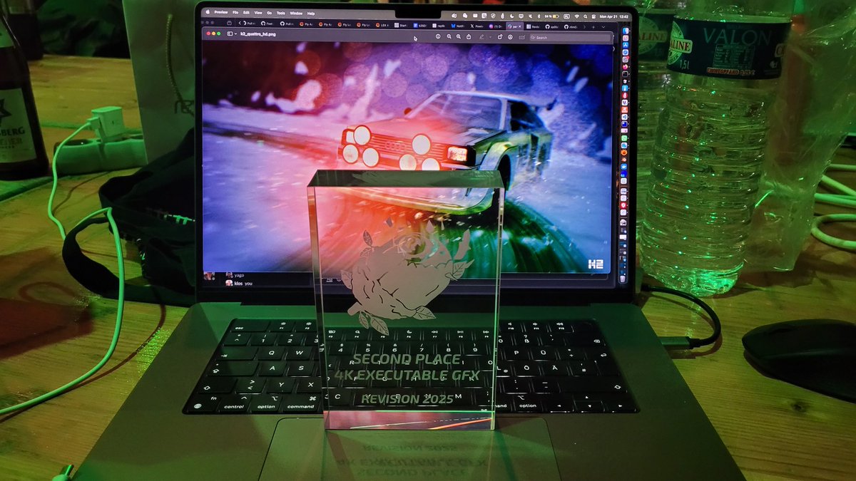 2nd place in 4K PC Executable Gfx, thank you! Cheers to <a href="/revision_party/">REVISION</a> for the awesome party!

Congrats to <a href="/iapafoto/">durand sebastien</a> for the 1st place

#revision #revision2025