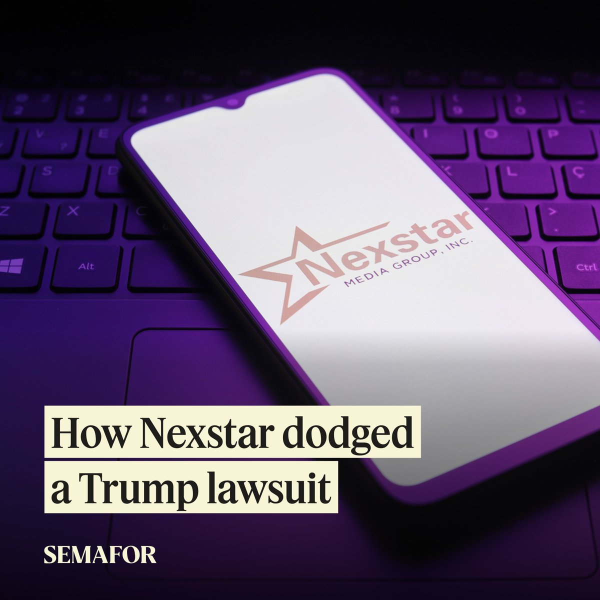 semafor's tweet image. 🟡 SCOOP: For the last year and a half, Truth Social has relentlessly pursued a defamation case against 19 media companies that flubbed a story about the platform’s earnings.

But one outlet that misreported the story managed to quietly convince the owners of Trump’s conservative…