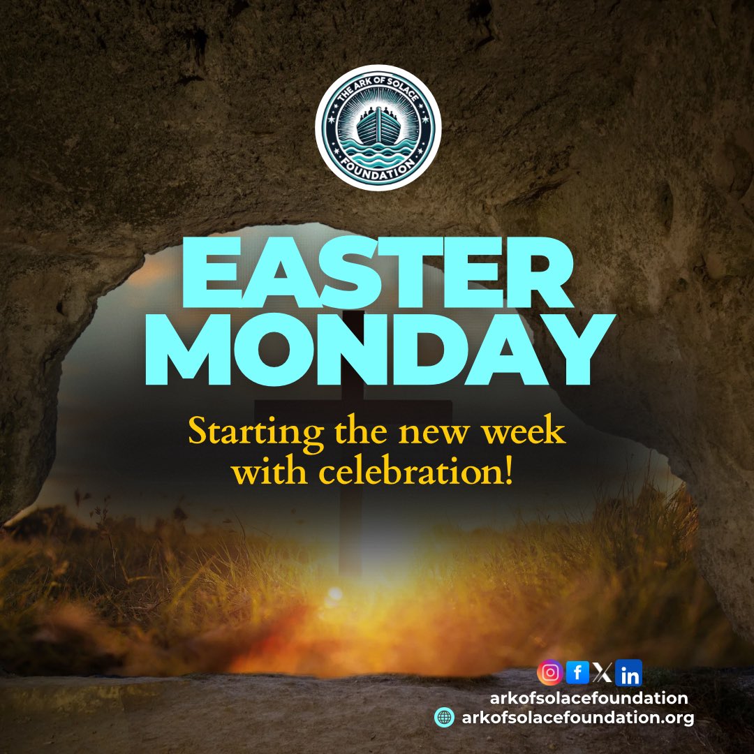 TheArkofSolace's tweet photo. How is your Easter Break going?

It's a beautiful time to bond with those we love and care about! How is your Easter Monday going? Share with us in the comments.

=
#TAOS #TheArkOfSolaceFoundation #NonProfit #Monday #EasterMonday https://t.co/64ipFgILJW