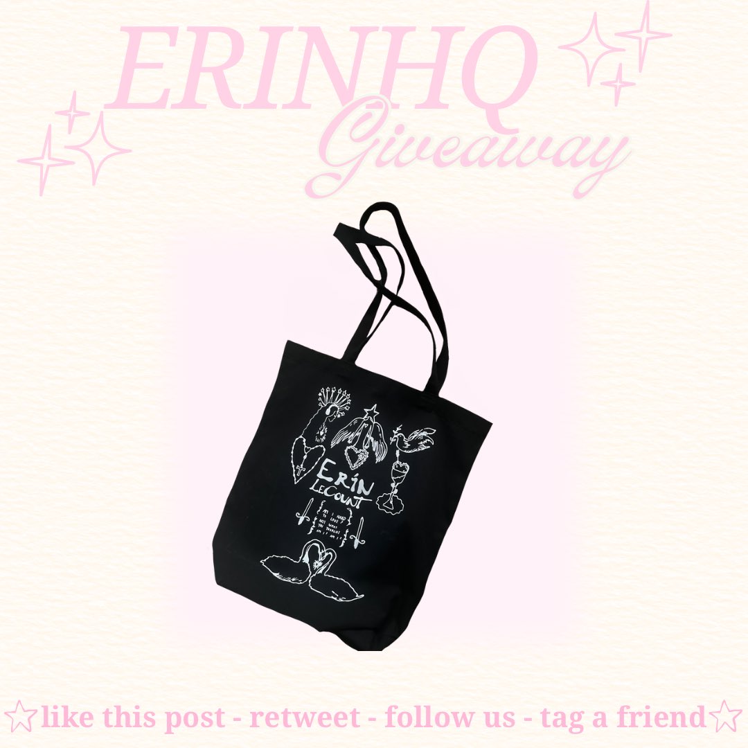 Happy day 6 of the I am digital, I am divine week ! 🦢 
We’ve officially reached release week and to celebrate, we are doing our first ever giveaway !!
We are giving you the chance to win a Erin LeCount tote bag that was sold at the headline show last month 
For a chance to win