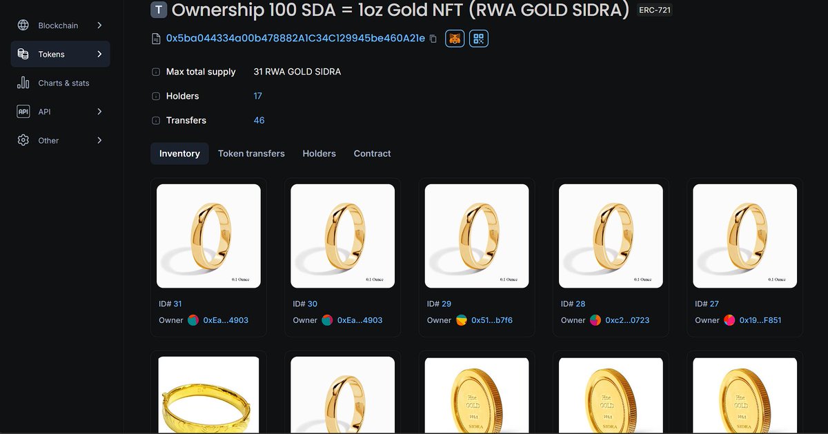 Shah rah π (@shrh56108161) on Twitter photo What do you think will happen to $SDA price when people realize 100 SDA = 1oz of gold? 👀🪙
Real gold. On-chain. Backed.
With 31 NFTs already live and holders stacking, this is just the beginning.
Will tokenized gold be the next big thing in Web3?
<a href="/sidrachain/">SidraChain</a> What do you think will happen to $SDA price when people realize 100 SDA = 1oz of gold? 👀🪙
Real gold. On-chain. Backed.
With 31 NFTs already live and holders stacking, this is just the beginning.
Will tokenized gold be the next big thing in Web3?
<a href="/sidrachain/">SidraChain</a>