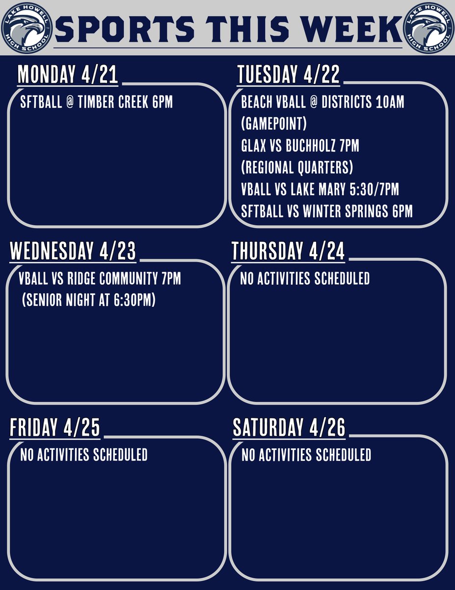 This week in Athletics 4.21.25 @Ihhssga @lhhs.ptsa @southseminoleacademy @twms_ptsa #WeAreOne #HawkFamily @jhmsbobcats #HawkStrong