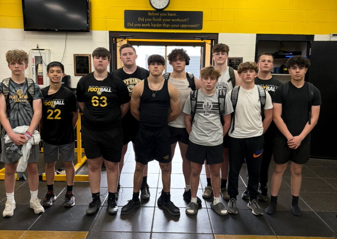 Warriors (@watkins_fb) on Twitter photo Perfect weight room attendance last week! Consistency is key. Keep Leading the PAC! Perfect weight room attendance last week! Consistency is key. Keep Leading the PAC!