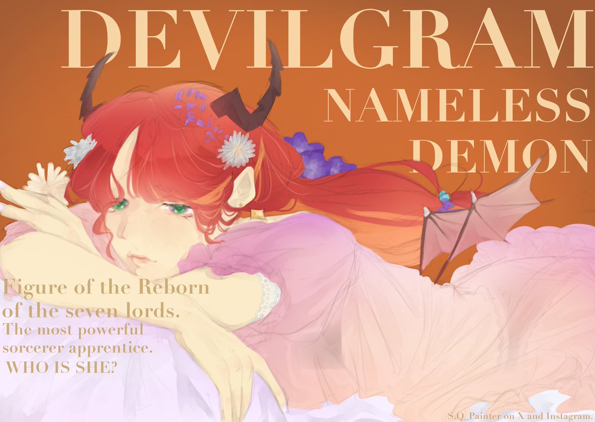 SQPainter's tweet photo. My obey me phase oc Keyle w her bootleg demon form inspired from the lesson where Mammon was given a newspaper about Seven Lord and a Nameless demon on obm nb
Character : Keyle Hunter
//kiss daughter proudly
#obeyme #obeymeoc #digitalart #digitalartist #oc #officialcharacter https://t.co/JOGGPpKyQs