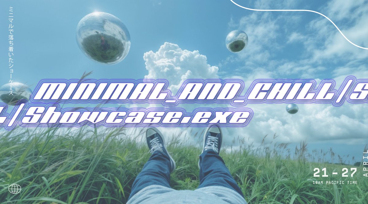 The Minimal &amp; Chill Showcase is officially ON! 

🔹 Over 100 games - Released / On sale / Upcoming
🔷 1 h+ music stream to study / work / chill to
🔵 Demos, demos, and more demos

Starting as of right now until April 27th.

See that less is more