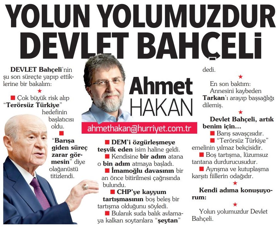 Yolun yolumuzdur...