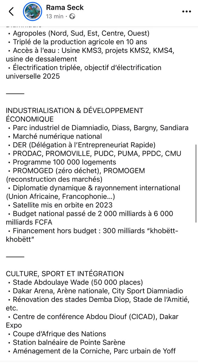 seck61900's tweet photo. CHERS COMPATRIOTES, VOICI CE QUE MACKY SALL A LAISSÉ EN HÉRITAGE AU SÉNÉGAL APRÈS 12 ANS DE GOUVERNANCE.
L’HISTOIRE DOIT ÊTRE RAPPELÉE, TRANSMISE ET COMPRISE PAR LES GÉNÉRATIONS FUTURES.
Nous ferons le même travail d’inventaire à la fin du mandat de Bassirou Diomaye Faye. https://t.co/8raSVYlg72