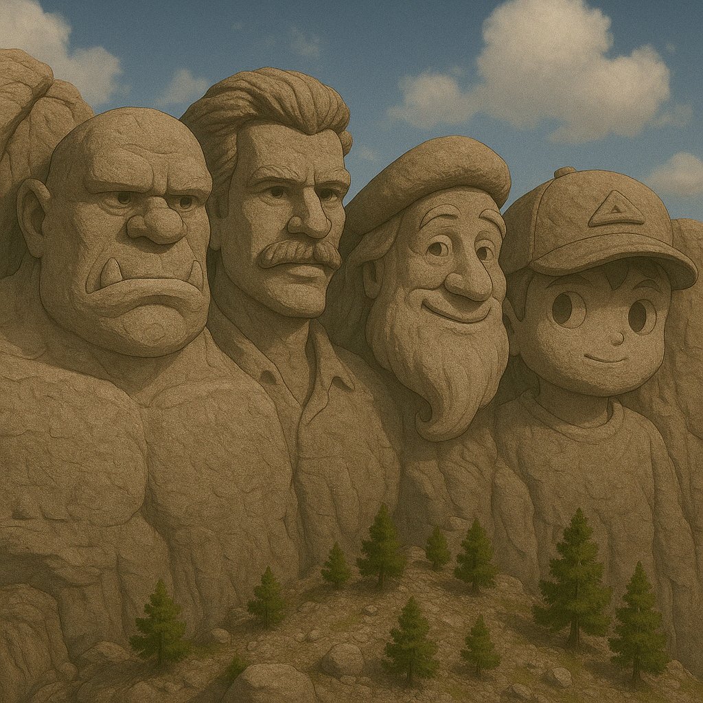 A new monument rises with four faces carved into the rock…

Each from a different world, but all born on Avalanche

Do you recognize the NFT collections in the rock?