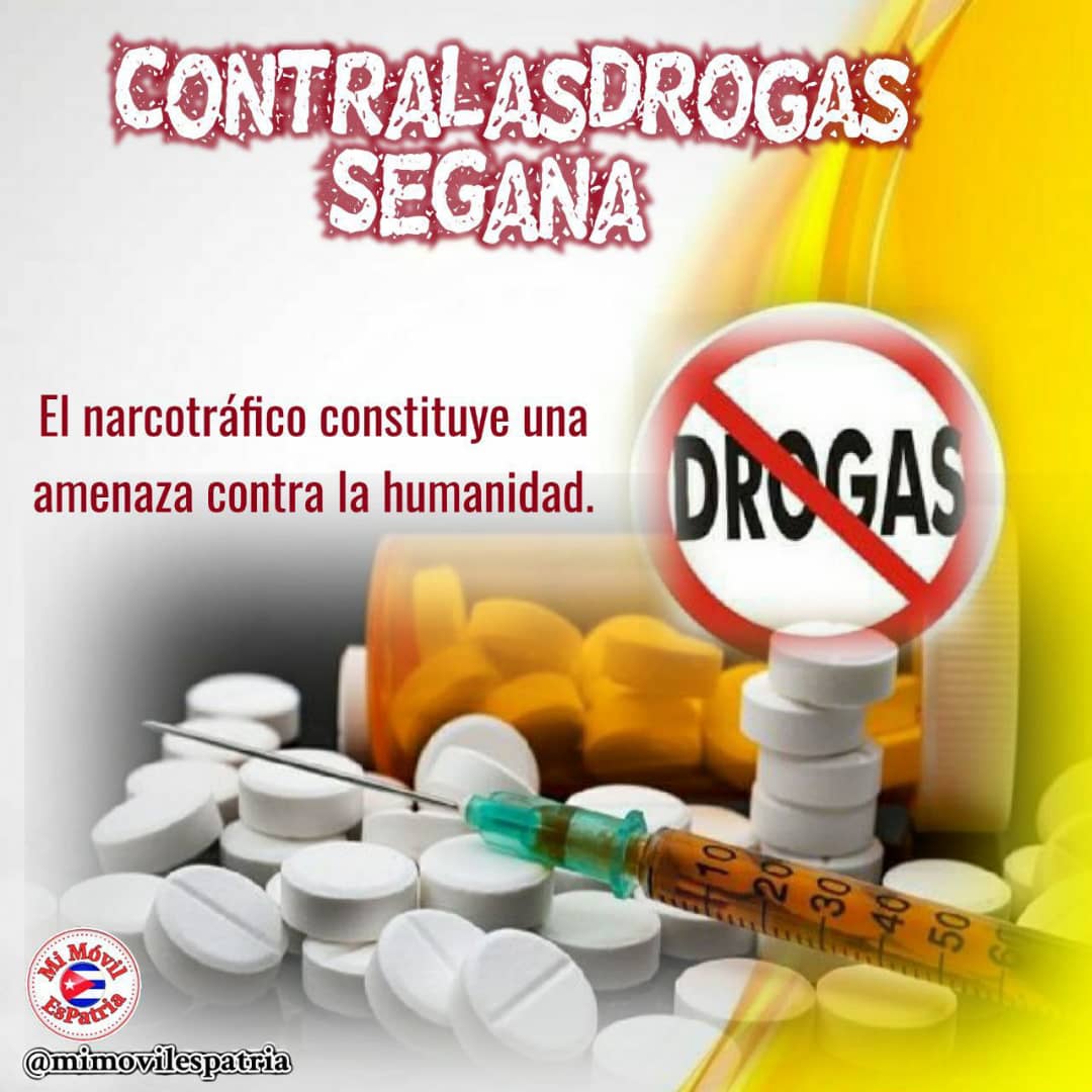 Cuba persiste en su firme voluntad política y compromiso en la lucha contra las drogas. Por ello hacemos  lo que nos corresponde:  trabajar con inteligencia, sistematicidad y resolución para evitar que la droga gane las calles".

#ContraLasDrogasSeGana
#CubaPorLaVida #CubaMined