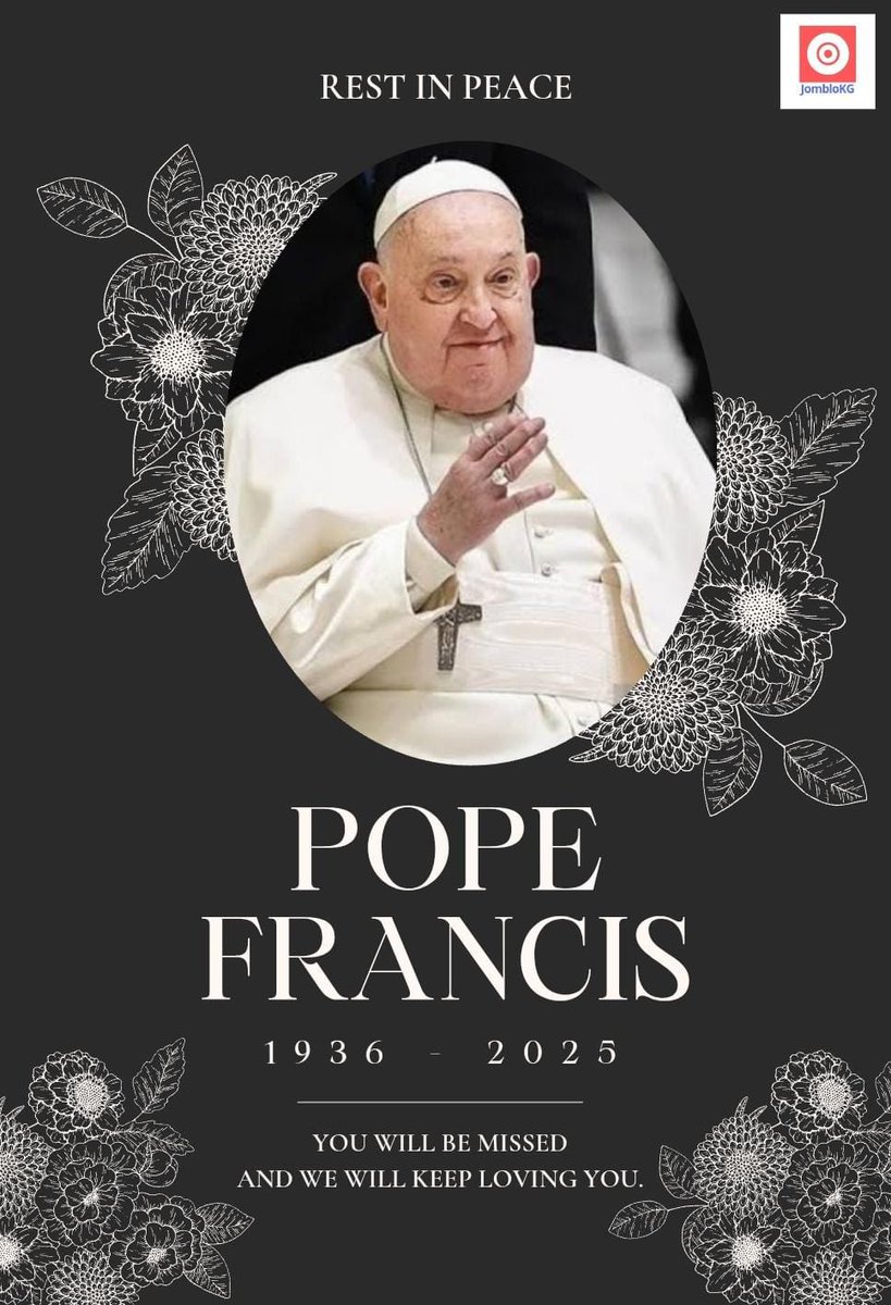 Rest in Peace Bapa Paus Fransiskus 🙏🏻😇
