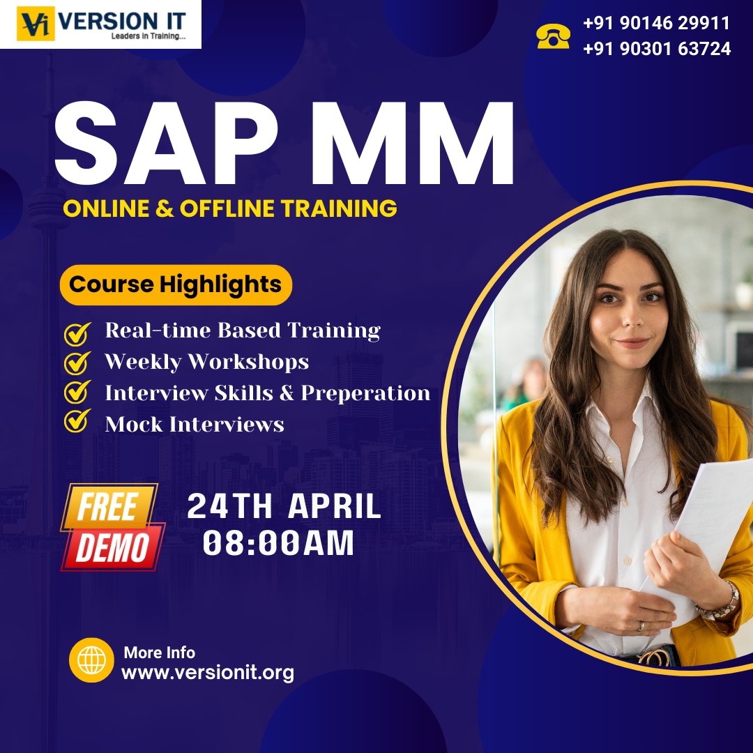 SAP MM Training with Placement Assistance 📷Date: 24th April 2025 📷 ...