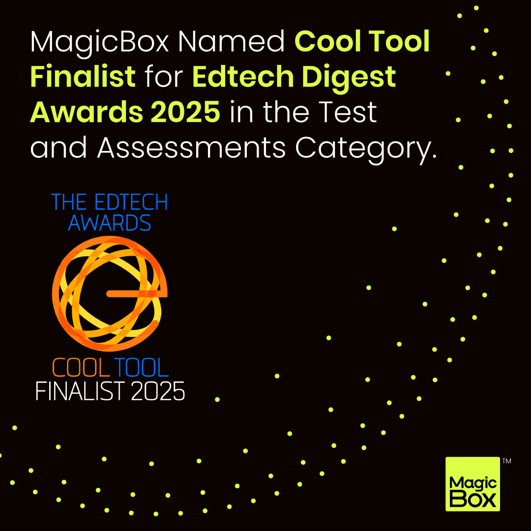 MagicBox is a Cool Tool Finalist for the 2025 #EdTechDigest Awards in Test and Assessments!
Proud to be recognized for transforming assessments with AI and innovation.
Explore more here: edtechdigest.com/2025-finalists…
#EdTechDigest #EdTechAwards #EducationTechnology #DigitalAssessment