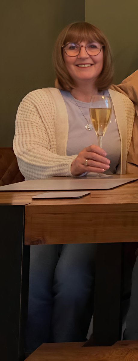 Christine with her wine!
