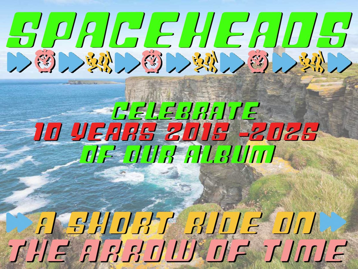 Spaceheads are off to the Orkney Isles for a week in May, culminating in a gig at the Torvhaug in Kirkwall on the 11th May.

We will be celebrating the 10th anniversary of our album “A Short Ride on the Arrow of Time” recorded in 2015 by recording a new set of continuums (jams)