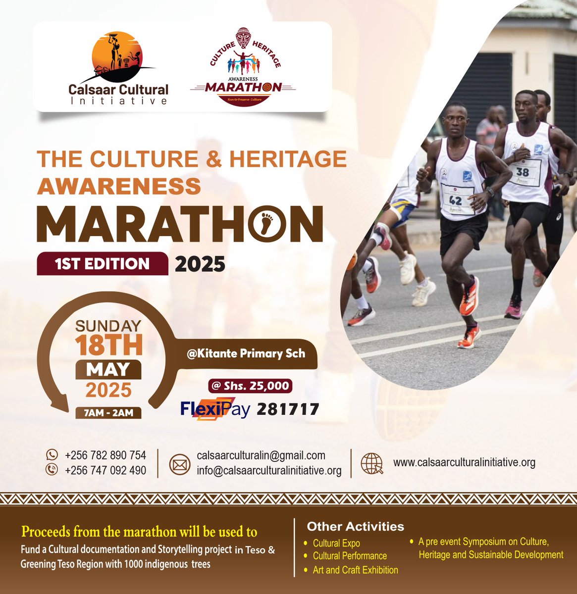 CalsaarCultural's tweet photo. The #CHAM2025 is to happen on 18th May @KitantePrimaryS. The proceeds will be used for documenting &amp; storytelling of the Teso culture. Also 1000 indigenous trees will be planted to restore the climate and home for the endangered weaverbird!
#TicketsNow https://t.co/sRfU8OBZnF… https://t.co/2VkkB7o5O7