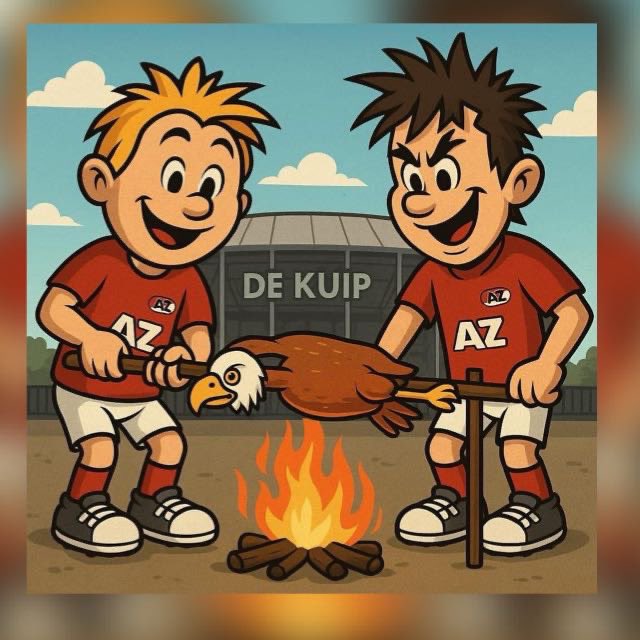 AZ072ALKMAAR's tweet photo. Op weg naar De Kuip!
Vandaag schrijven we geschiedenis. 
Finaledag. AZ - Go Ahead wij zijn er klaar voor!

Samen staan we sterk
FORZA AZ!

🔴⚪⚫
#coybir #Bekerfinale #AZ #OpNaarDeKuip https://t.co/xIQEDK0Rve