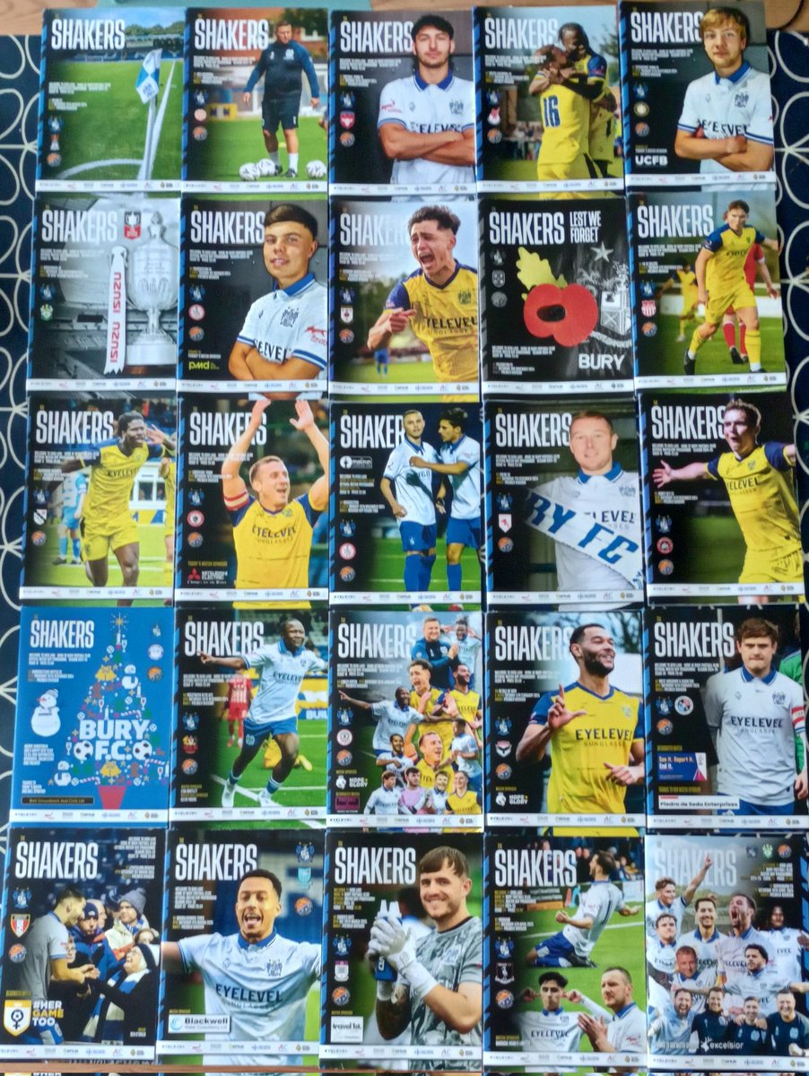 All home issues from <a href="/FootiePrint/">FootiePrint ⚽️</a> for <a href="/buryfcofficial/">Bury Football Club</a> 24-25 season.