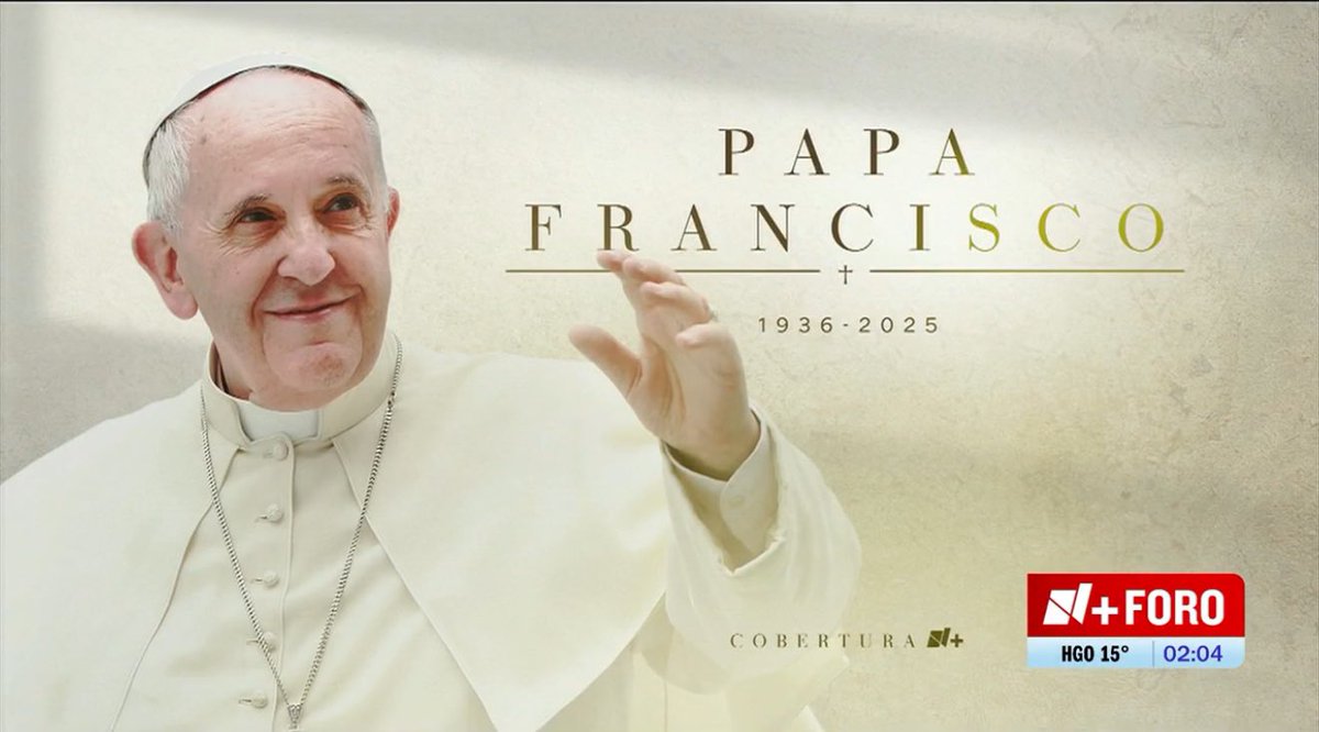 #QEPD Muere el Papa Francisco 🙏🏽🕊️

La mañana de este lunes 21 de abril, murió el Papa Francisco a los 88 años de edad, luego de complicaciones de salud.